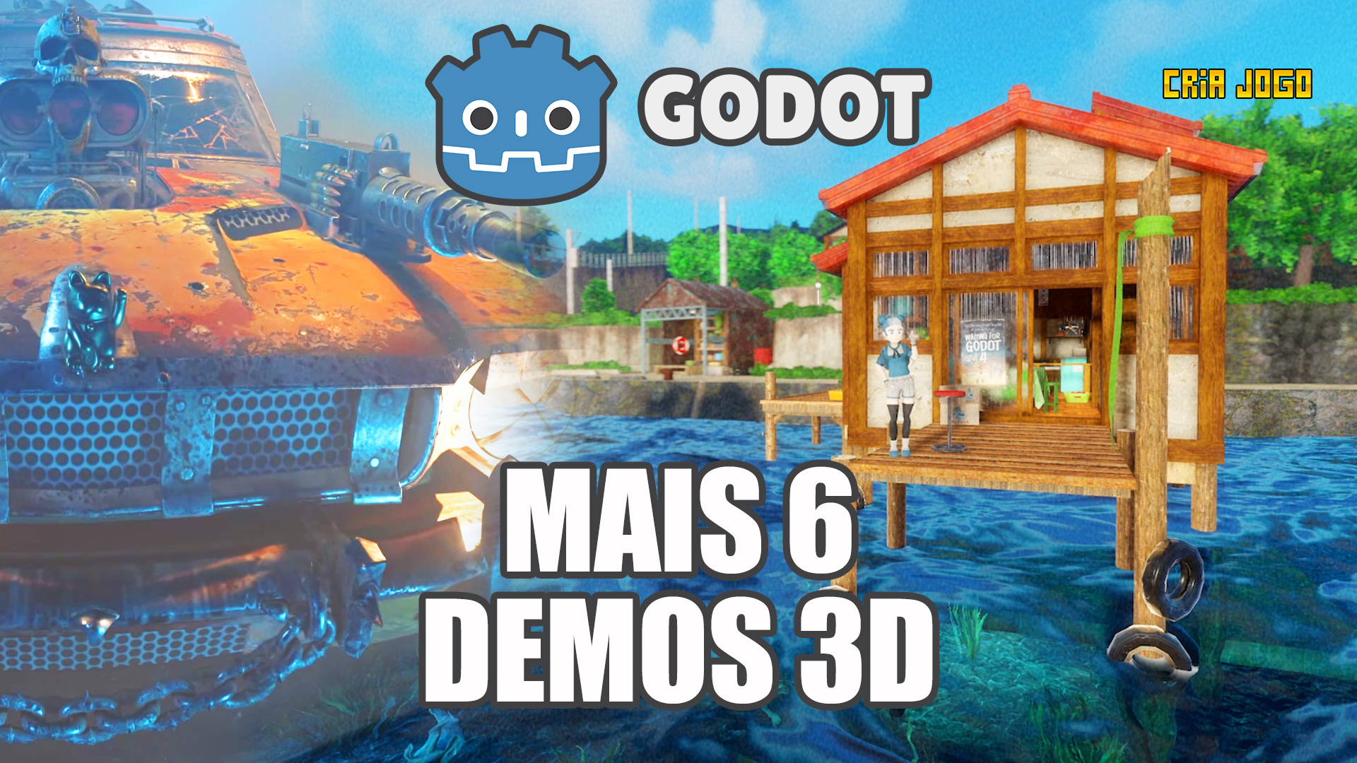 6 Projetos para testar o 3D do Godot 3.4 (Open-Source)